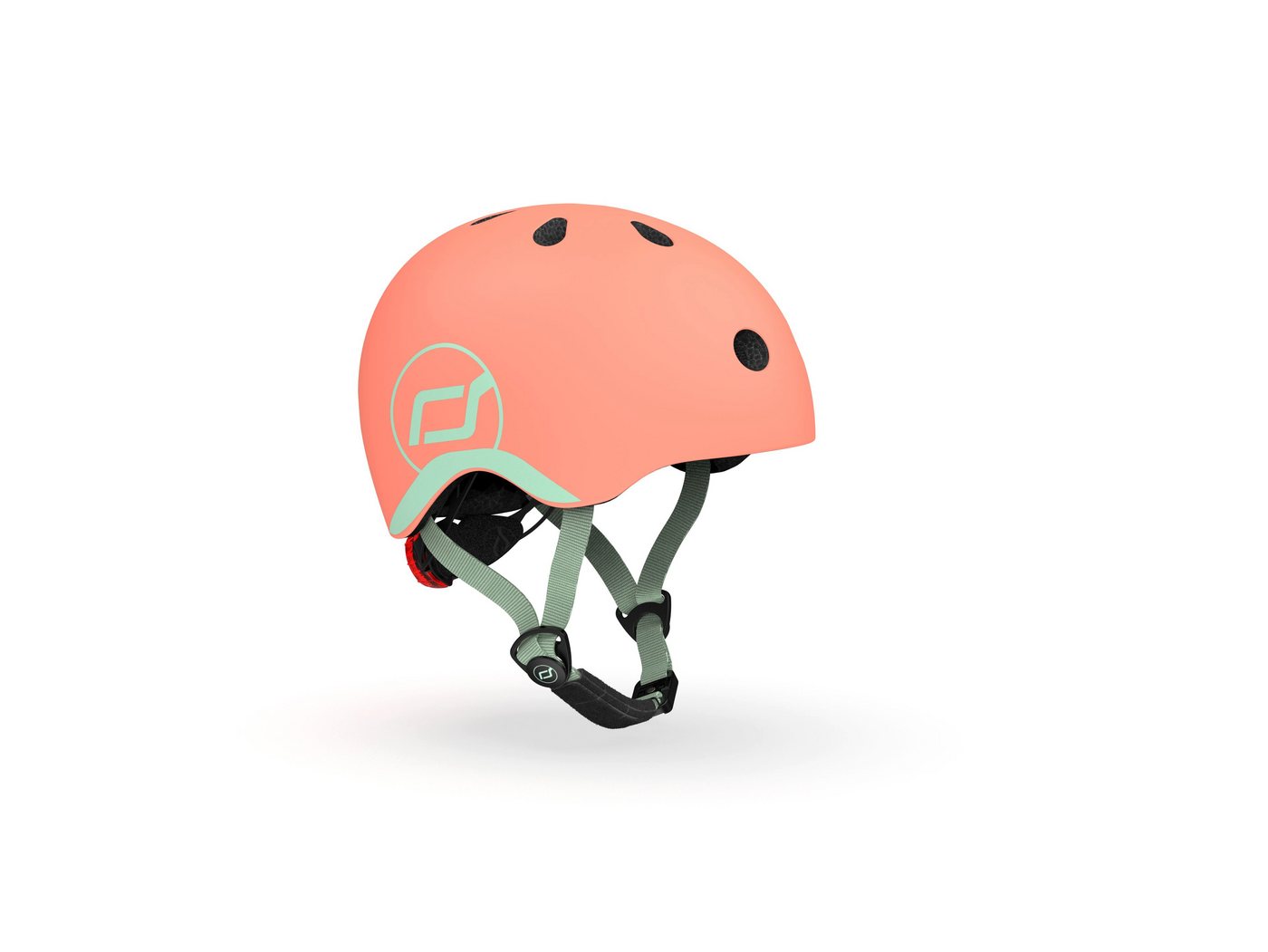 Scoot and Ride Kinderhelm XXS - S Peach, 45 - 51 cm Kinder Schutzhelm mit LED Licht Bild 2