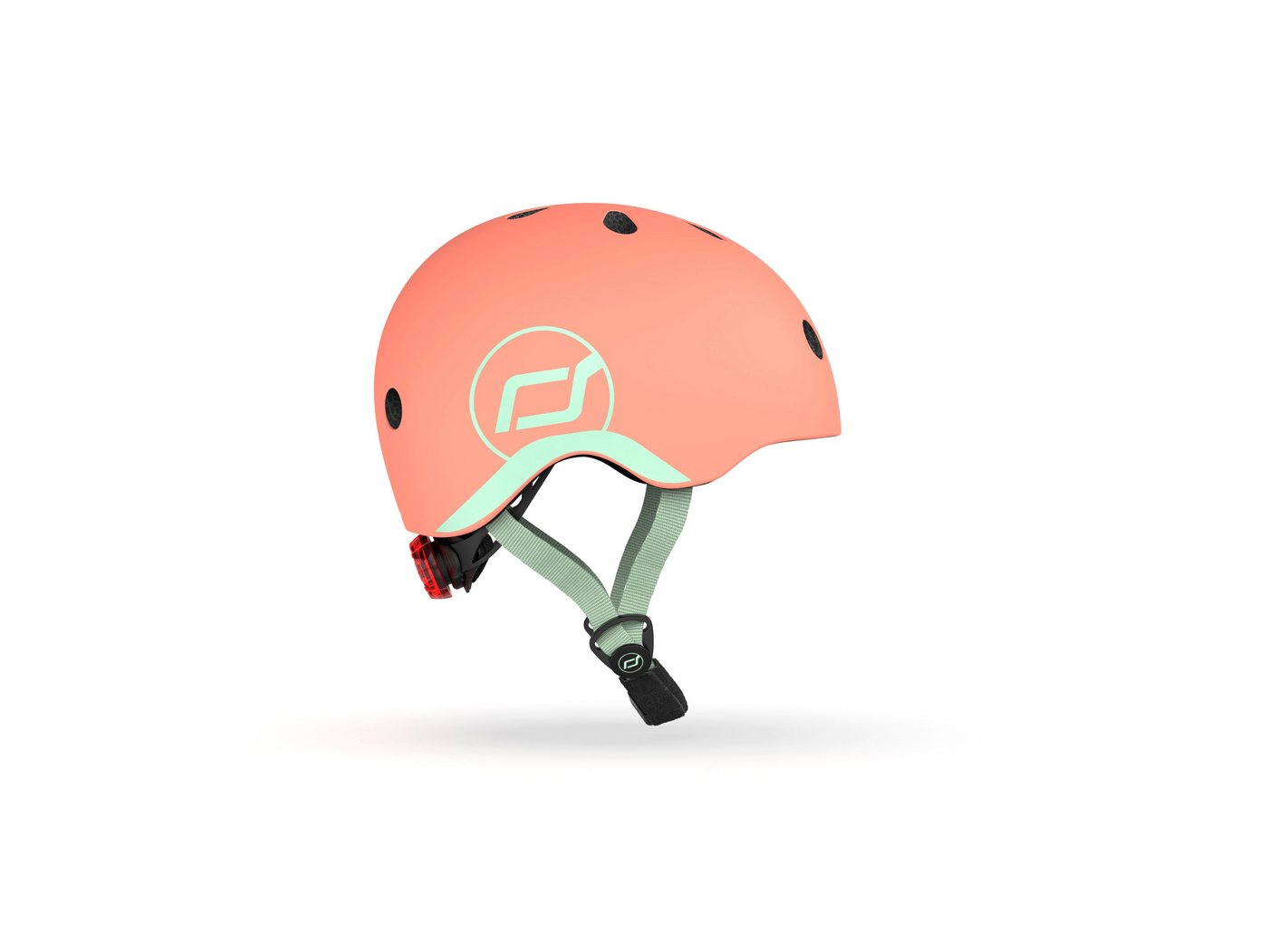 Scoot and Ride Kinderhelm XXS - S Peach, 45 - 51 cm Kinder Schutzhelm mit LED Licht Bild 4