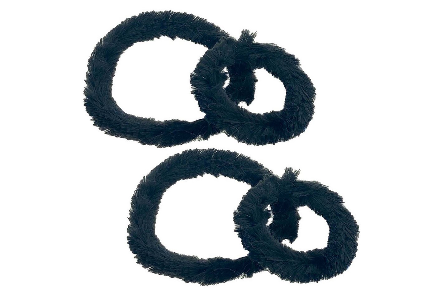 varivendo Schubkarren-Rad Fahrradputzringe, schwarz 2 Paar (Paar, 2 St., Nabenputzringe), Nabenputzer Nabenputzringe Putzringe Naben-Putzringe
