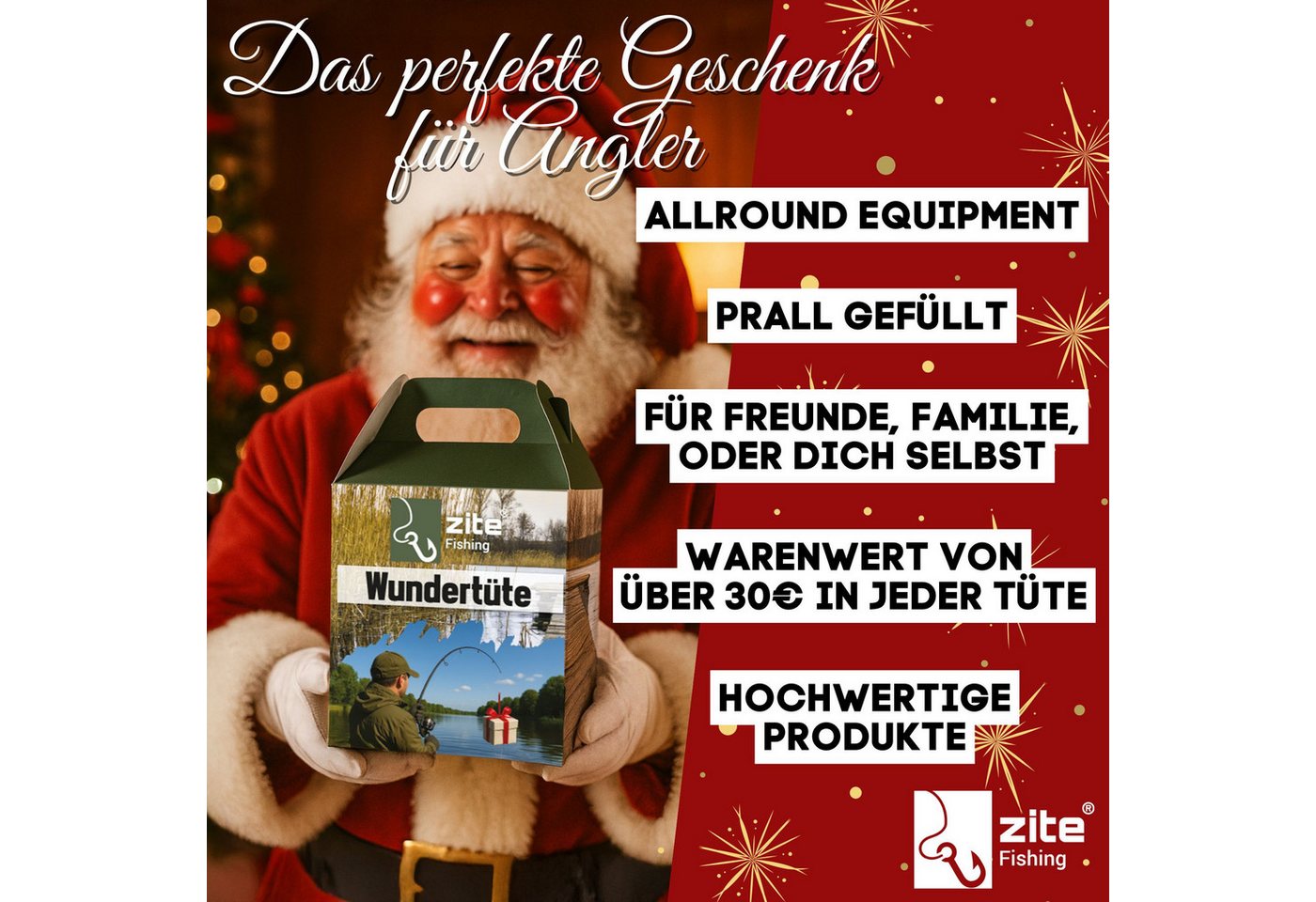 Zite Wundertüte Zite Fishing Wundertüte Angeln - Geschenk unter dem Weihnachtsbaum