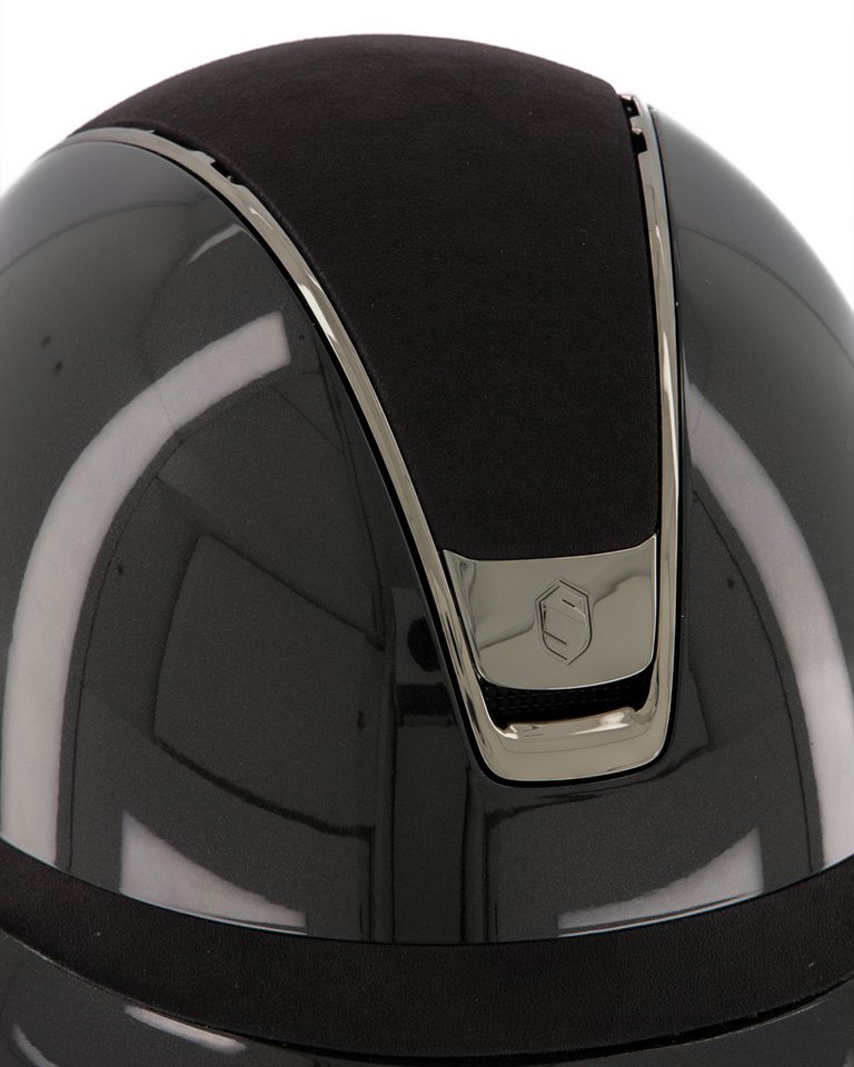 Samshield Reithelm Reithelm 2.0 Miss Shield Shadowglossy, Top Alcantara Black, Frontale B Bild 2