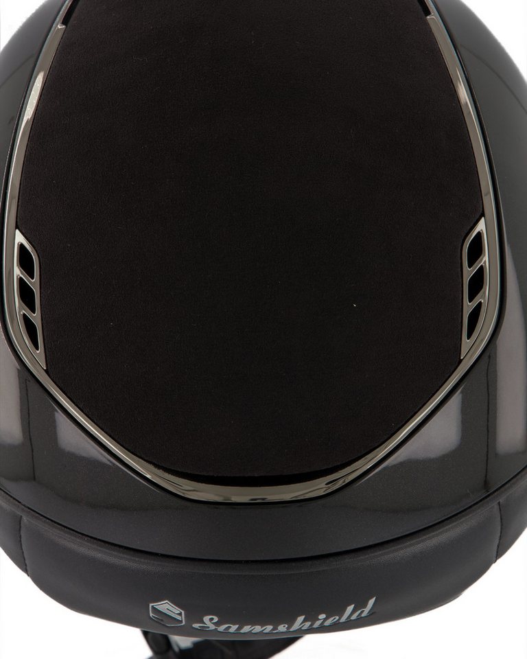 Samshield Reithelm Reithelm 2.0 Miss Shield Shadowglossy, Top Alcantara Black, Frontale B Bild 5
