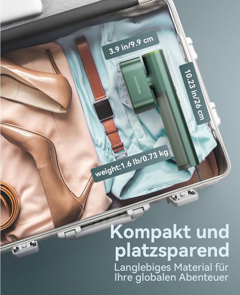 Oneisall Reise-Dampfbügeleisen KALO 2-in-1 Dampfglätter für Global, 1000W Steamer, 1000 W, Tragebar Bild 2