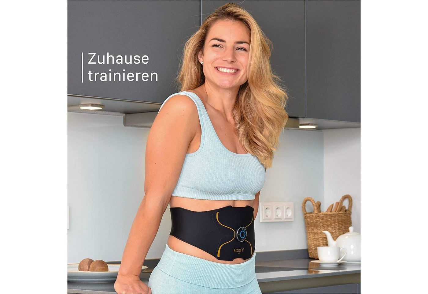 BODIFY EMS-Bauchmuskeltrainer Pro - EMS Trainer - Gezielte Stimulation der Bauch Muskulatur Bild 2