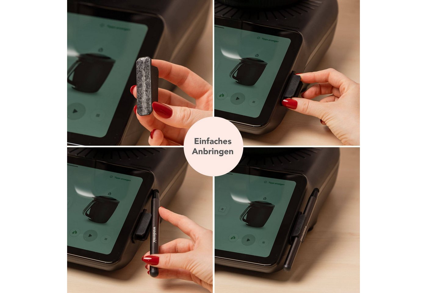 Wundermix Küchenmaschinen Zubehör-Set WunderScreen® TouchPen Displaystift, Zubehör für TM7, TM6, TM5, MC Connect, MC Trend, MC Smart, Bosch Cookit Bild 3
