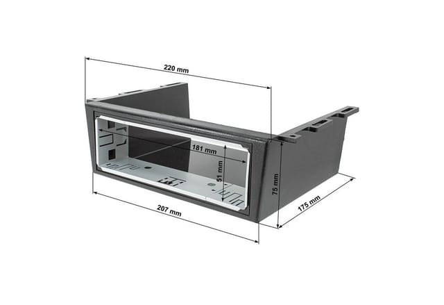 tomzz Audio Autoradio Unterbaukonsole Universal für 1DIN Radios PKW LKW Boot Wohnm Autoradio