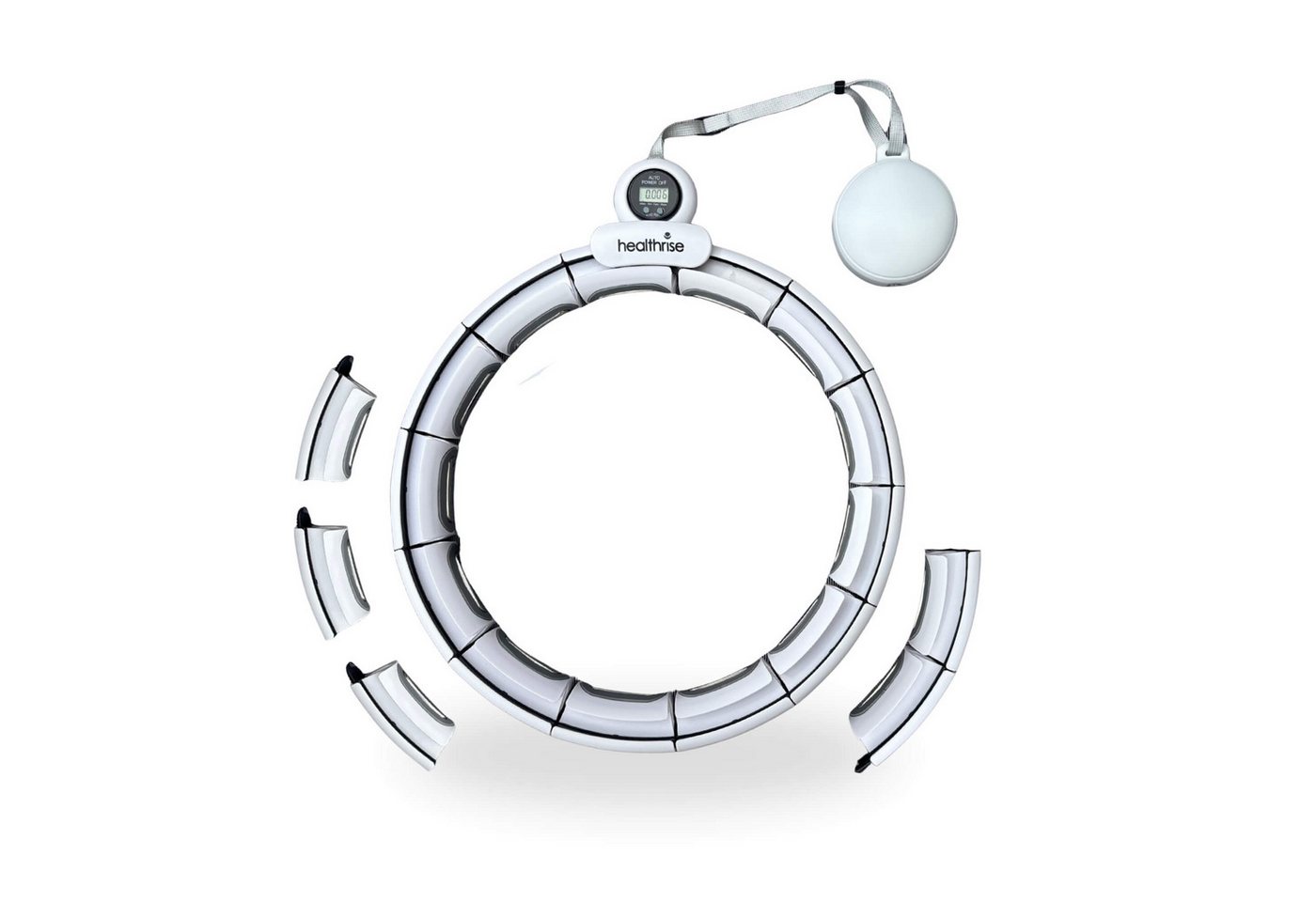 Health Rise Hula-Hoop-Reifen Health Rise Smart Hula Hoop 72 - 129 cm Zähler Bauchgurt