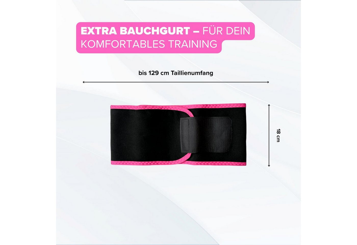 Health Rise Hula-Hoop-Reifen Health Rise Smart Hula Hoop 72 - 129 cm Zähler Bauchgurt Bild 5