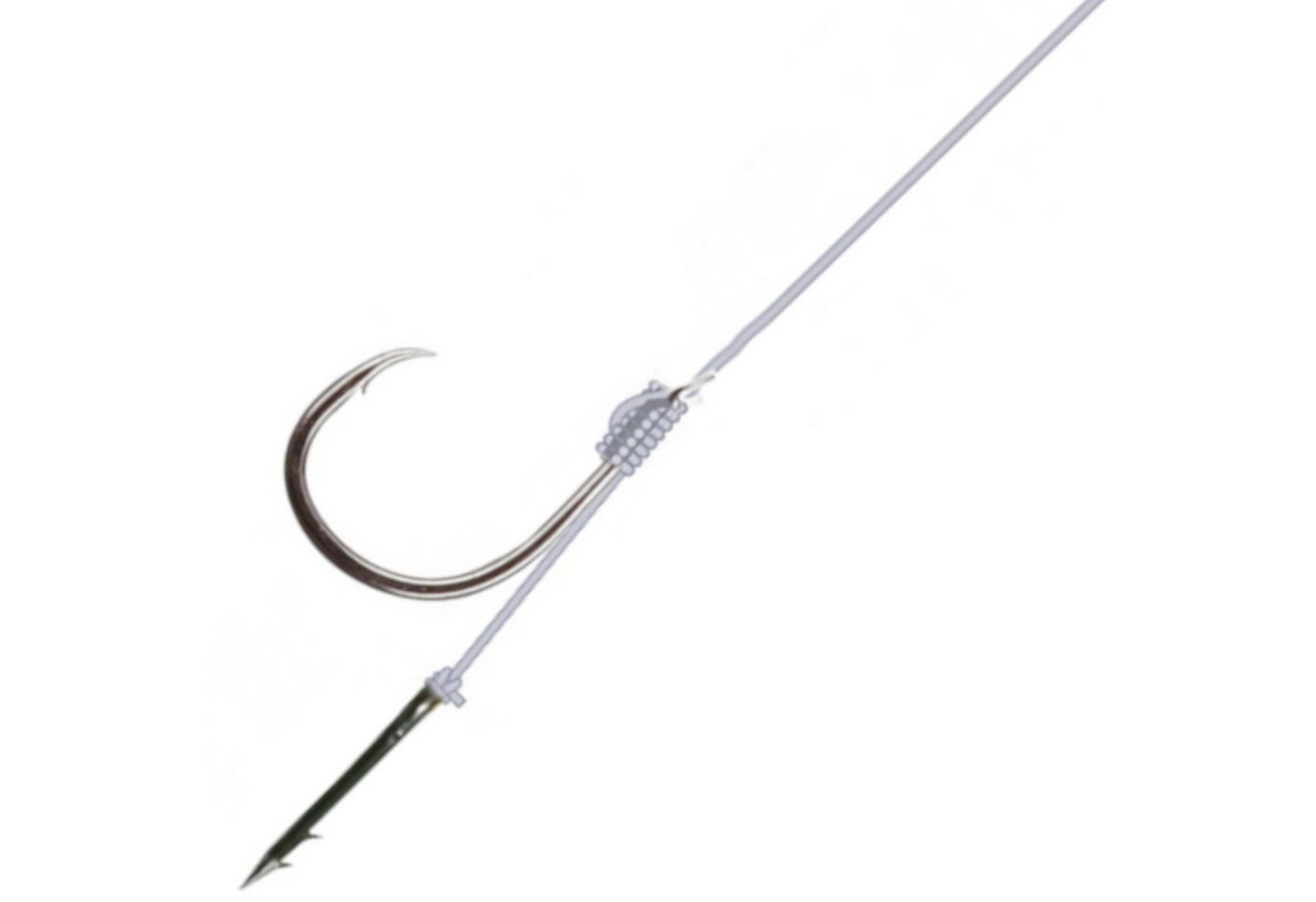 Gamakatsu Feederhaken Gamakatsu Method Feeder Spike 12cm - 6 gebundene Feederhaken