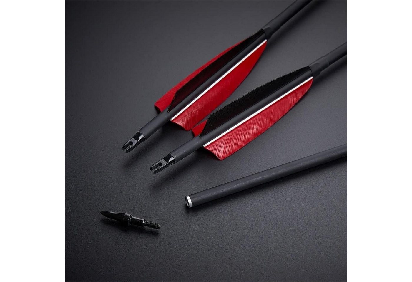 LuxusKollektion Carbonpfeil Pfeile Carbon 30 Zoll 12er Recurvebogen Compound Langbogen Feder Pfeil Bild 5