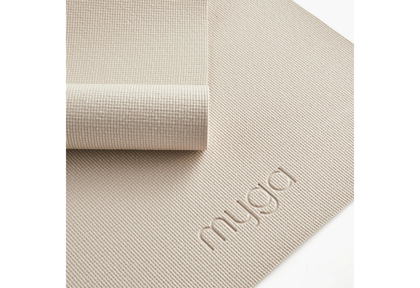 Myga Yogamatte Yogamatte - Sand - Rutschfeste Übungsmatte für Yoga & Fitness, mit 4 mm Dicke Bild 2