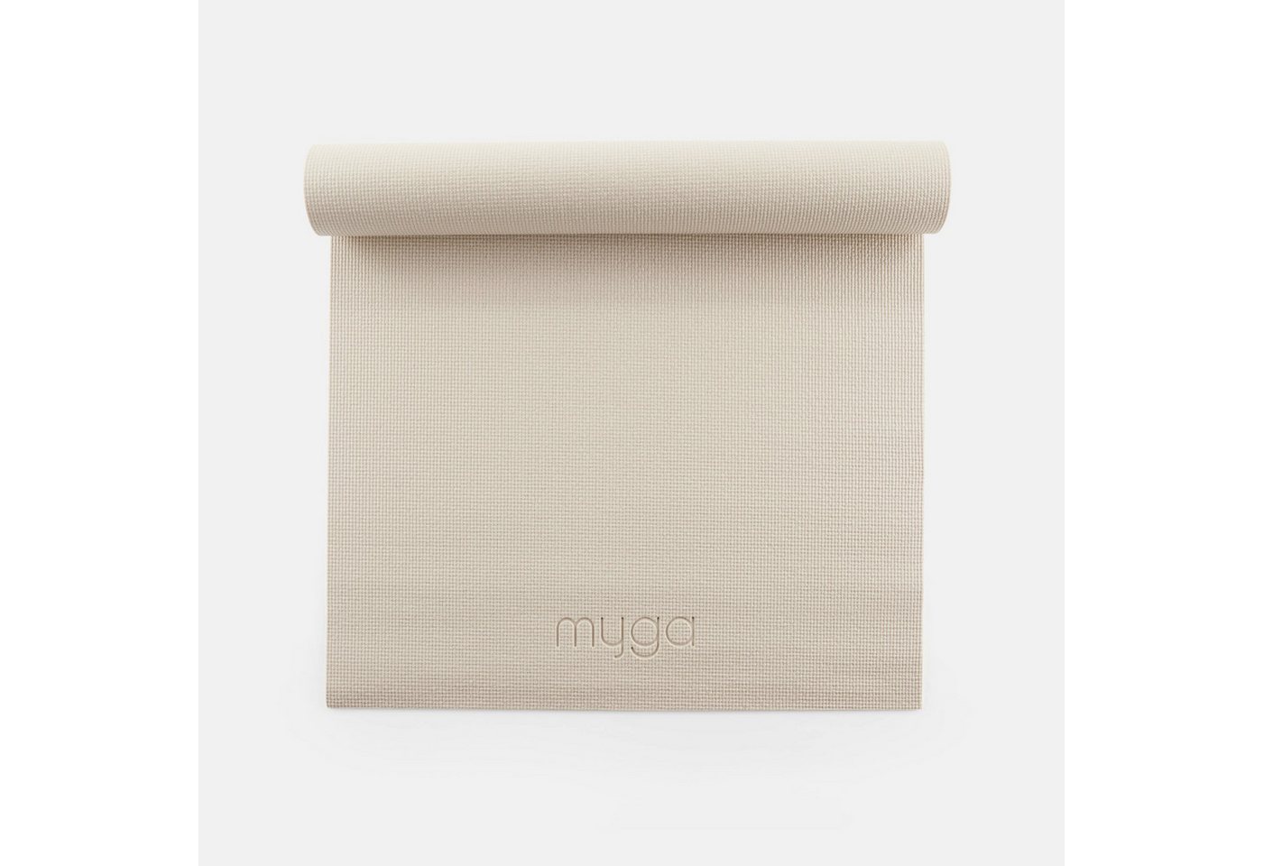 Myga Yogamatte Yogamatte - Sand - Rutschfeste Übungsmatte für Yoga & Fitness, mit 4 mm Dicke Bild 3