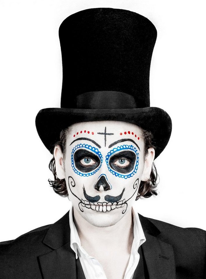 Maskworld Theaterschminke Aqua Make-up weiß Wasserschminke Fasching Karneval, Hochwertige weiße Wasserschminke mit 12 Gramm Inhalt