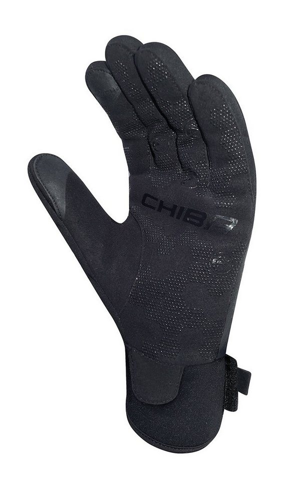 Chiba Fahrradhandschuhe Classic - winddichter Softshell - schwarz/gold - 1 Paar Bild 5
