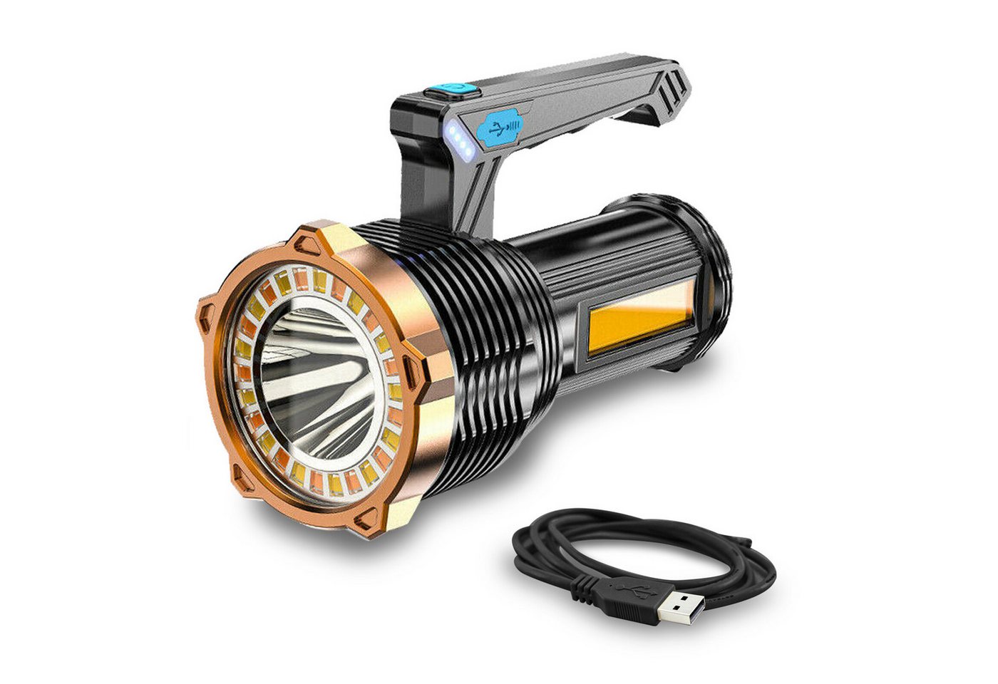 FANNOU Taschenlampe USB-aufladbare LED-Taschenlampe mit 8 Modi, für Outdoor-Camping und Wandern Bild 3