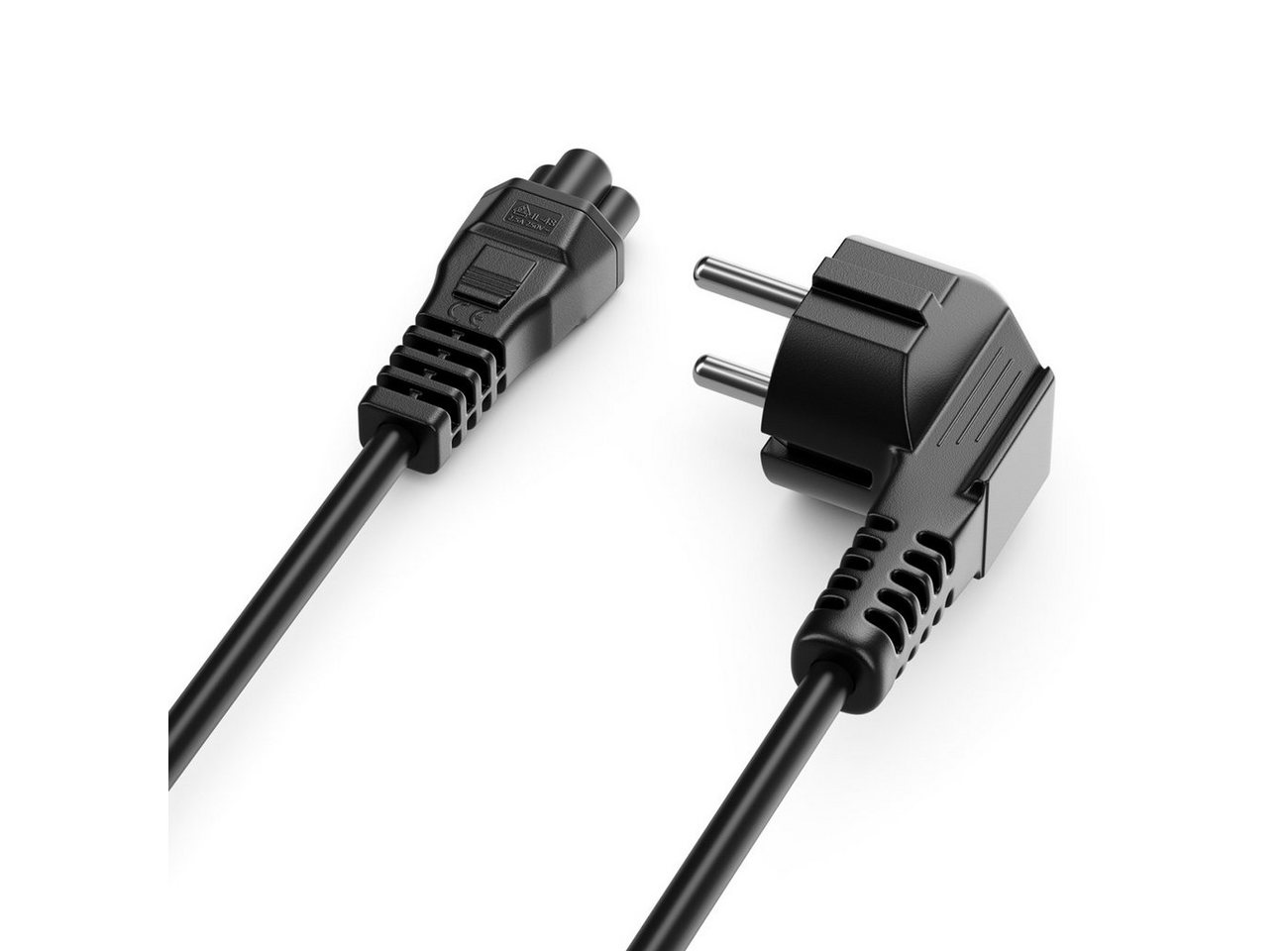 deleyCON deleyCON 3,0m Stromkabel Schutzkontakt Typ F 90° auf IEC C5 Buchse Stromkabel Bild 3