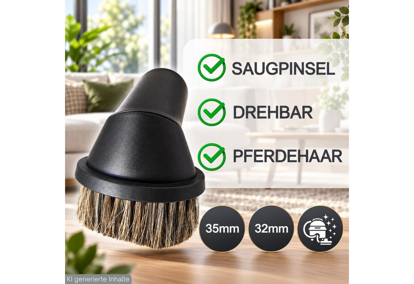 Maxorado Möbelpinsel Set Düse für Siemens iQ700 Z 7.0 Q 5.0 iQ300 3.0 Staubsauger Möbel Bild 3