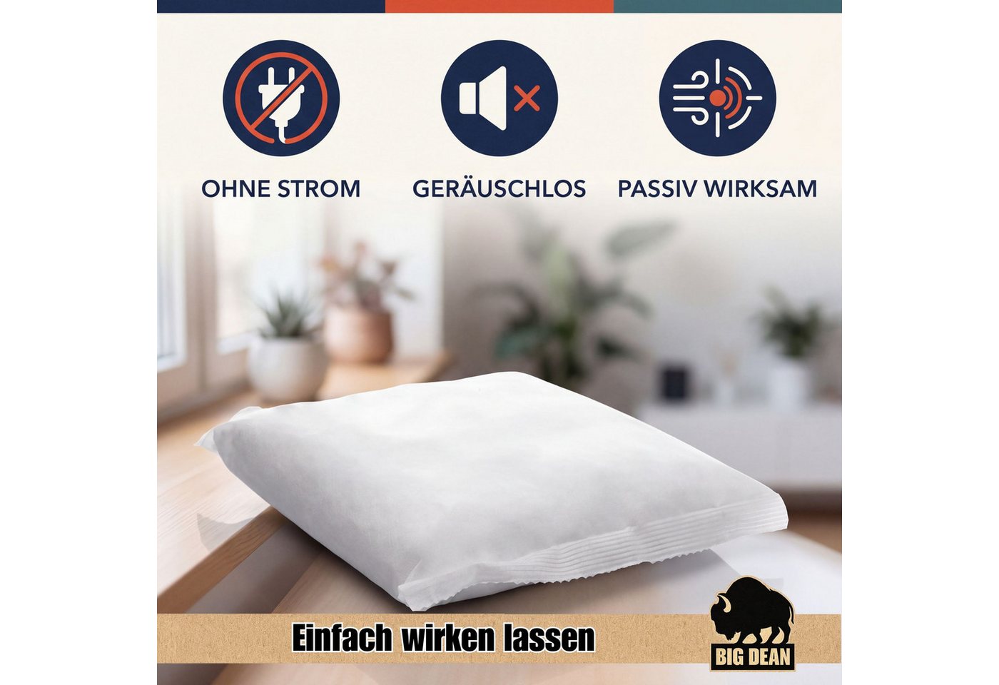 BigDean Luftentfeuchter + Nachfüllpacks 400g Entfeuchter Granulat Raumentfeuchter, 12x Luftentfeuchter Granulat 400g Edition 2027 Bild 2