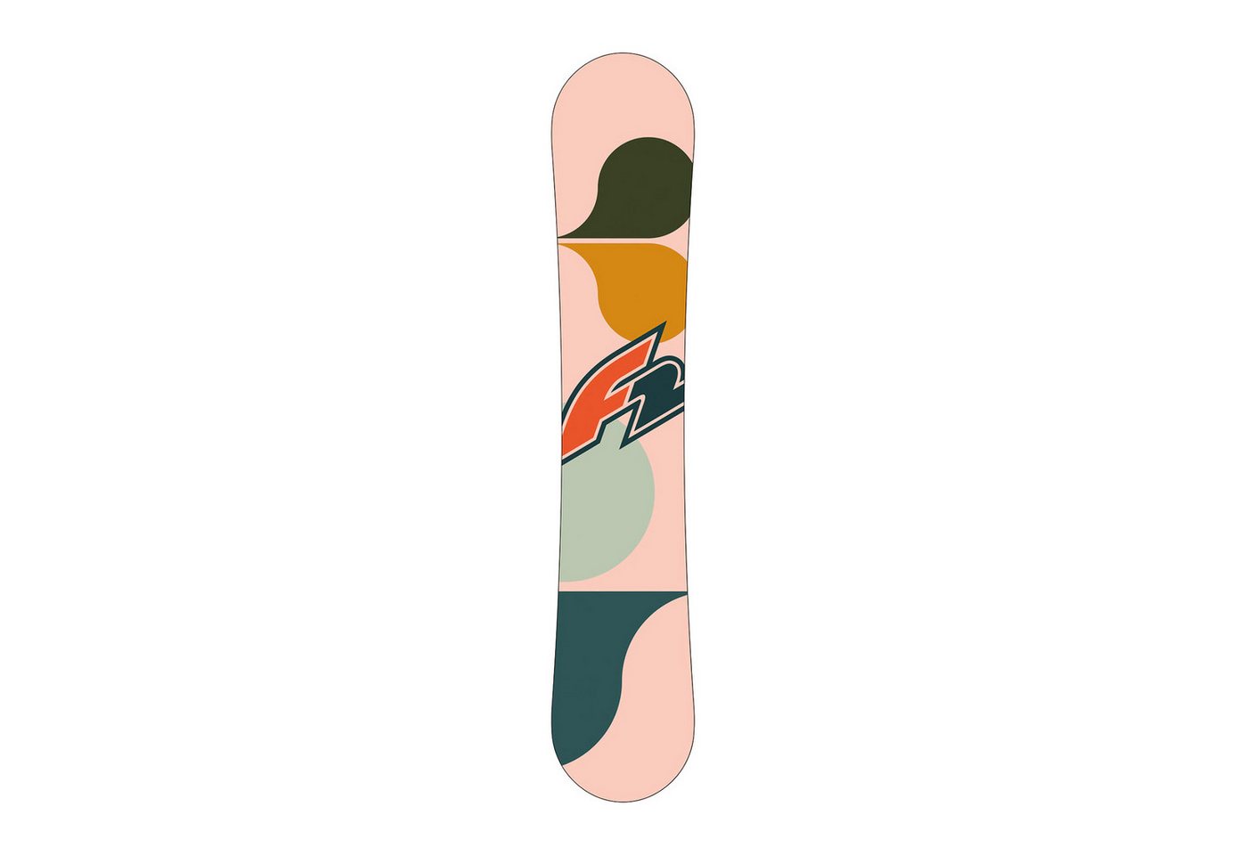 F2 Snowboard F2 Set Snowboard Junior Bloom Girl Apricot 135cm + Pipe Bindung M