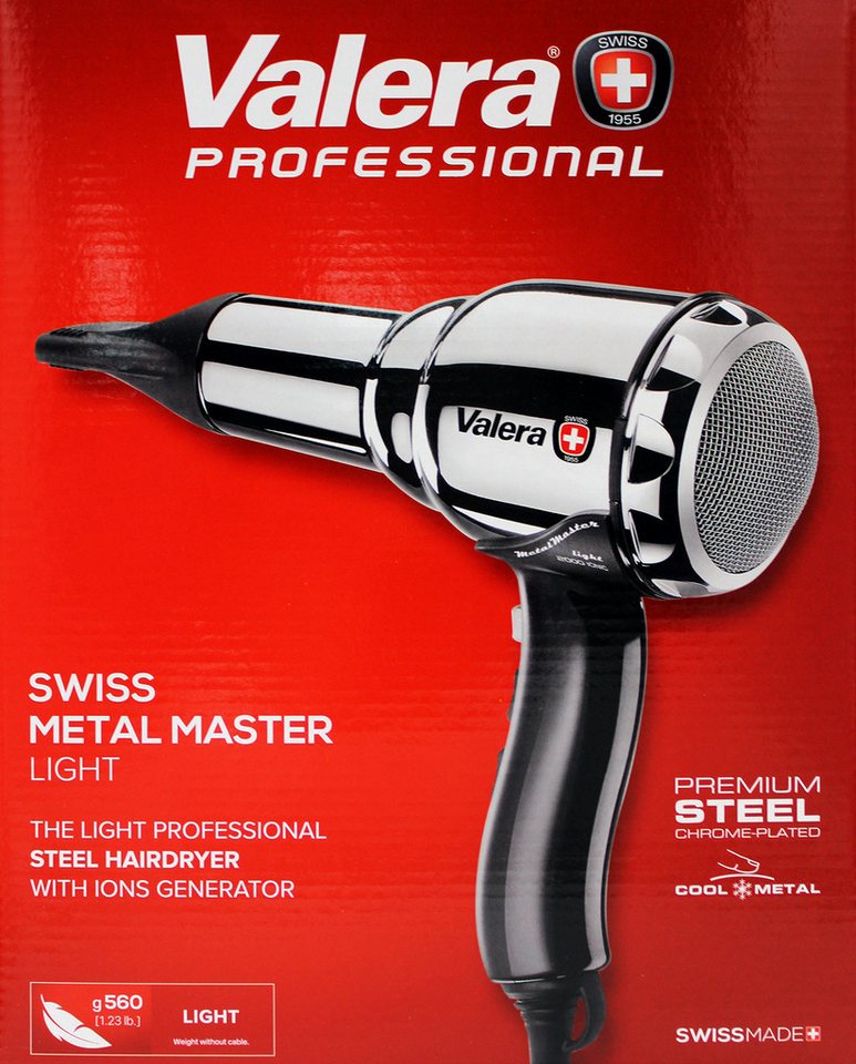 Valera Haartrockner 584.01IDSILVER Swiss Metal Master Light Haartrockner silber 2000W Bild 3