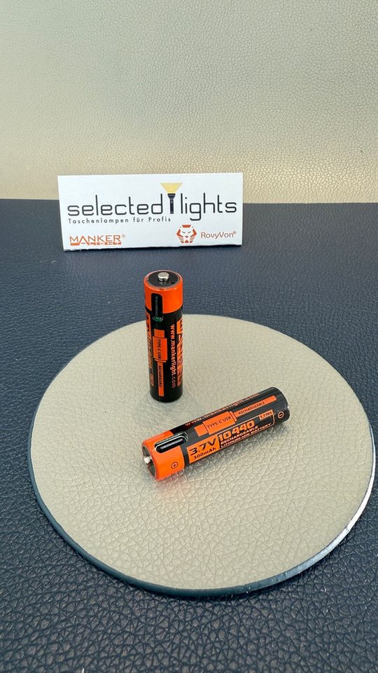 Manker AkkuTyp 10440 300 mAh mit USB-C Ladeanschluss wie Micro AAA Batterie Akku (1 St) Bild 3