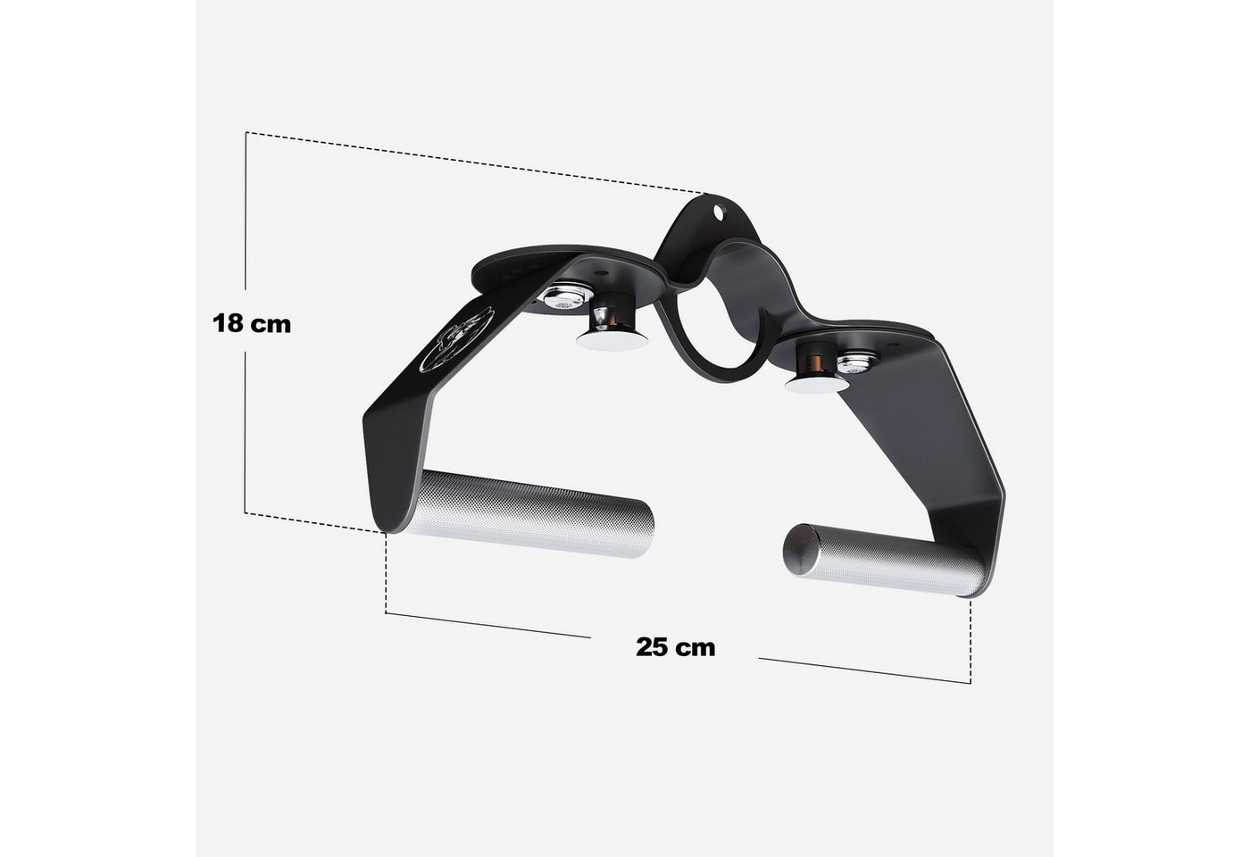 GORILLA SPORTS Trainingshilfe Gorilla Sports Rotating Handles 360° – Latzug & Rudergriff, 200 kg