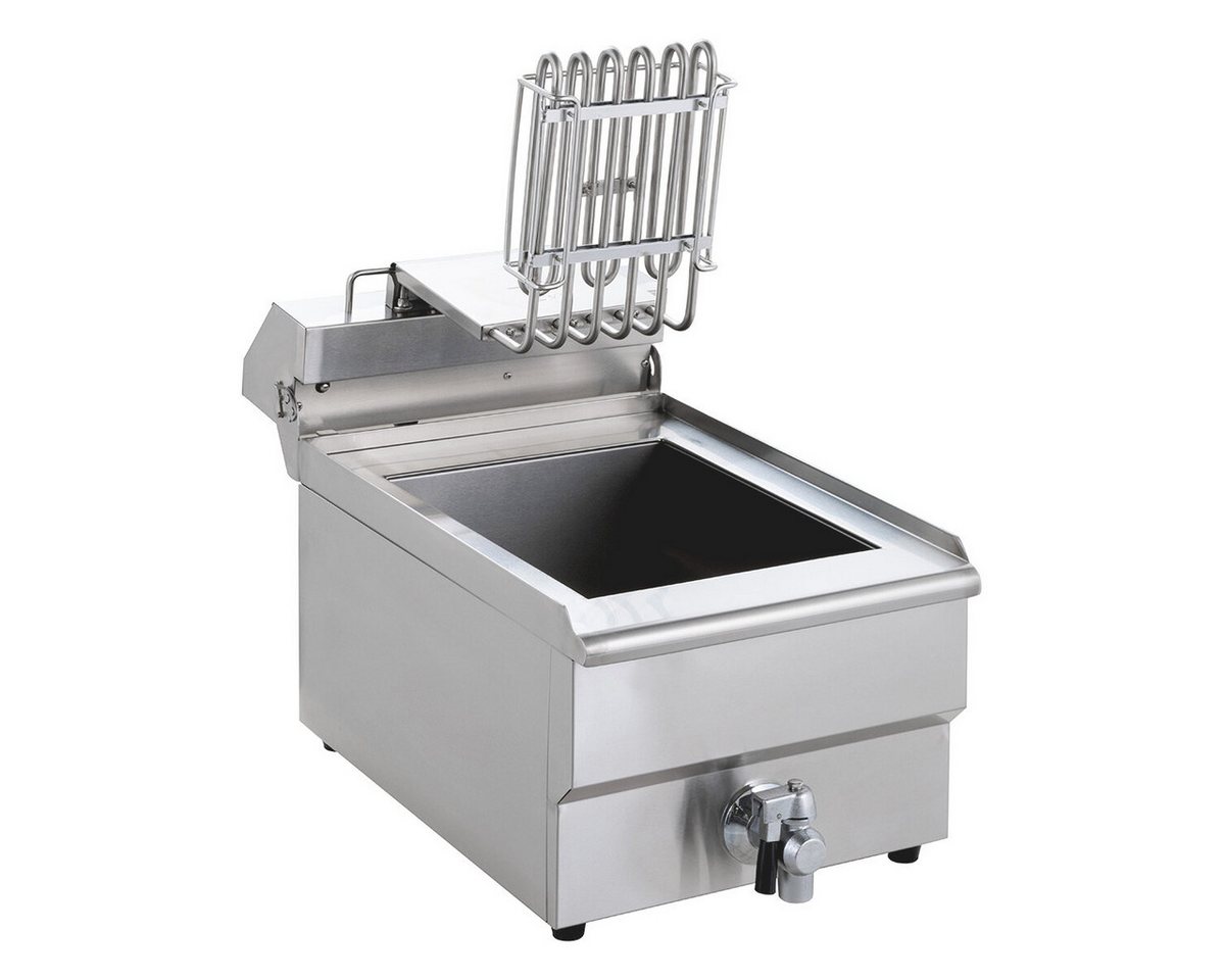 GastroHero Fritteuse Elektro Fritteuse 13 Liter 5 kW Edelstahl Ablasshahn Gastro, 5000 W Bild 2