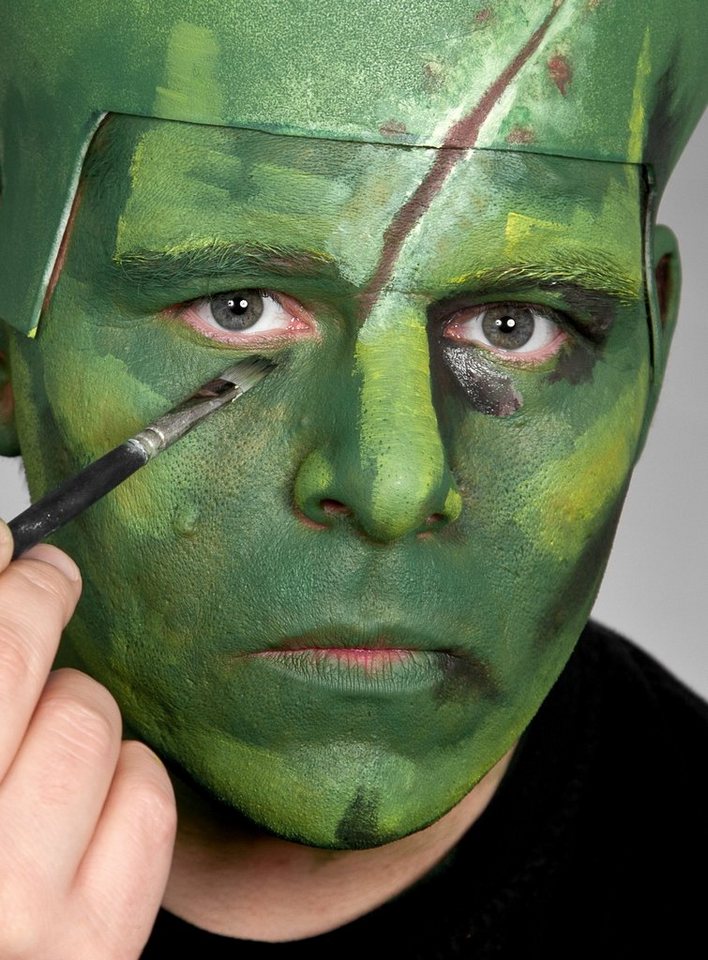 Maskworld Theaterschminke Make-Up Scary grün - Karneval Faschingskostüm
