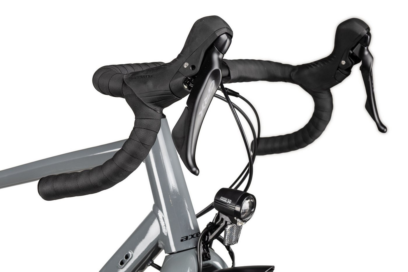 Axess Gravelbike Axess CREED ADV EQ, 12 Gang Shimano GRX RD-RX822, 12-Speed, Shadow Plus Schaltwerk, Kettenschaltung, hydraulische Scheibenbremse schwarz/grau Bild 5