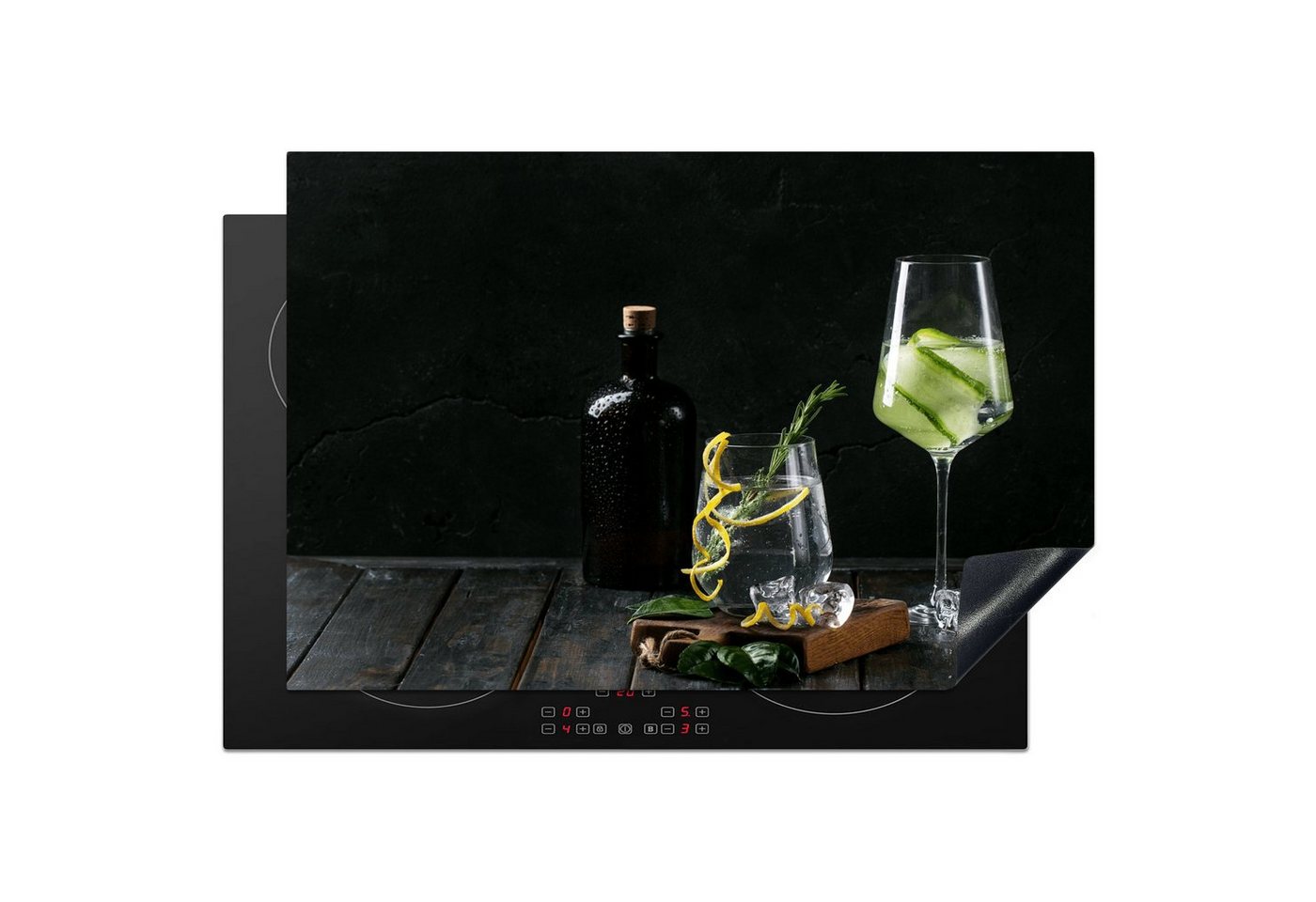 MuchoWow Herd-Abdeckplatte Weinglas - Induktionsschutz - Getränk - Glas, Vinyl, (1 tlg), Cerankochfeld Abdeckung, Herd Abdeckplatten Vinyl, 76x51.5 cm Bild 3