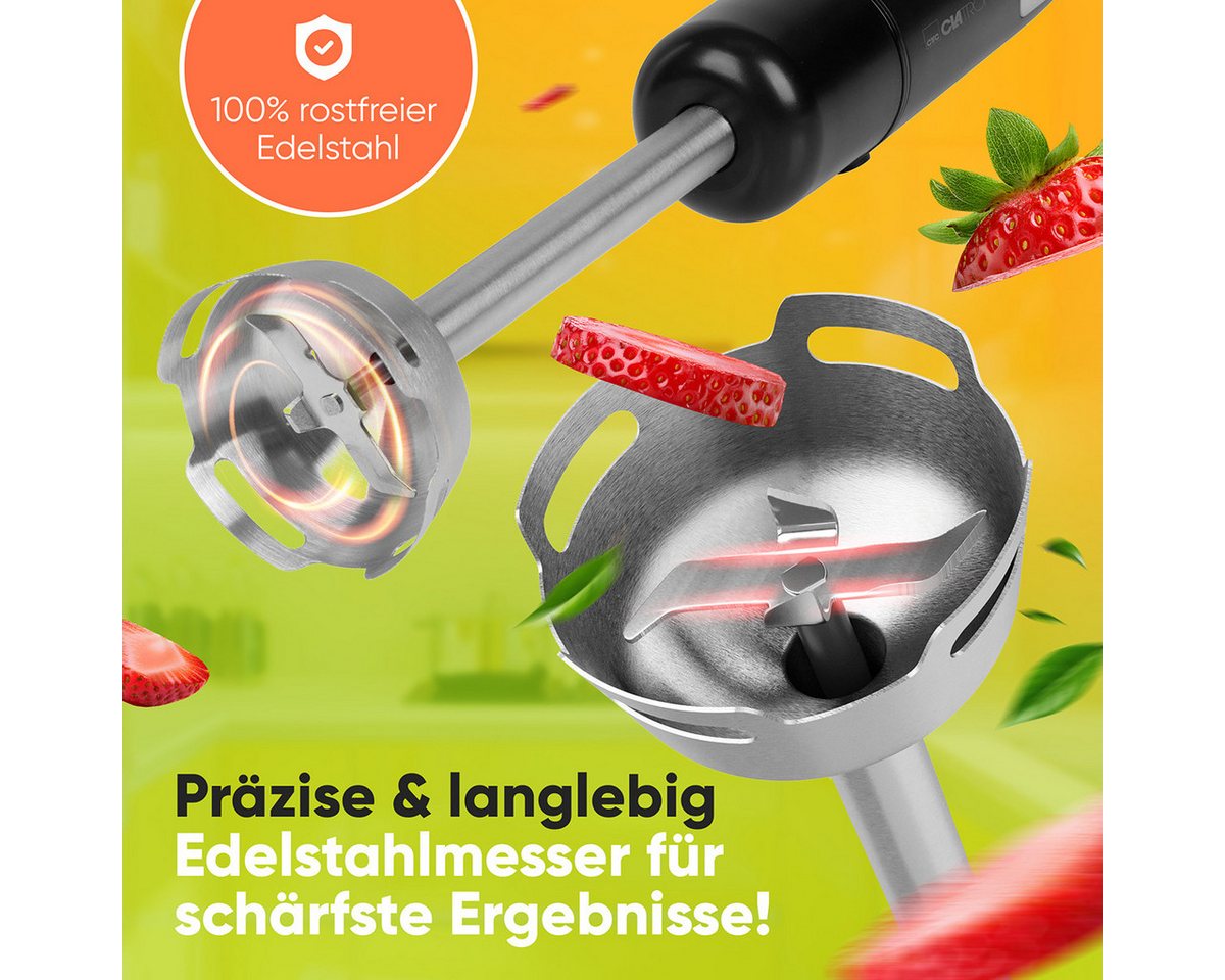 CLATRONIC Stabmixer SM 3825, Stabmixer 800 Watt, mit Turbo-Funktion Bild 4