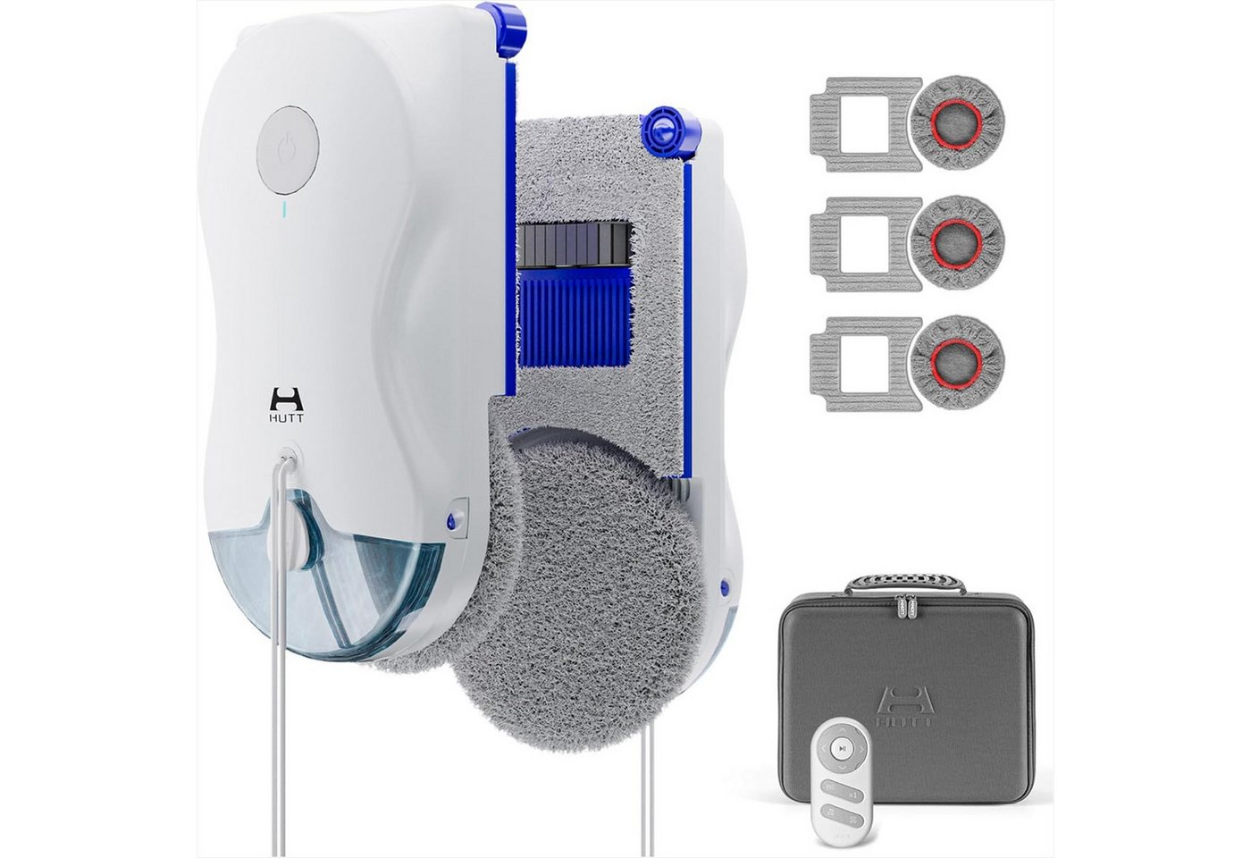HUTT Fensterputzroboter Fenstersauger Doppelspray, 7000PA,Hybrid Nass-Trocken Reinigungssystem, (1-St) Anti-Drop-System,Automatische Fensterreinigung,Intelligente Navigation Bild 2