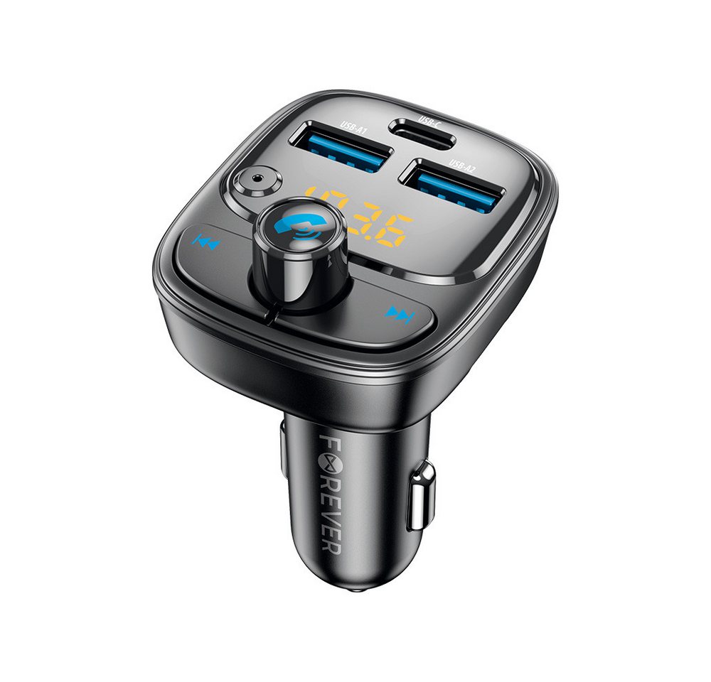Forever Zigarettenanzünder-Verteiler FM Sender Bluetooth 2 x USB-A 1 x USB-C 30W - Zigarettenanzünder Bild 4