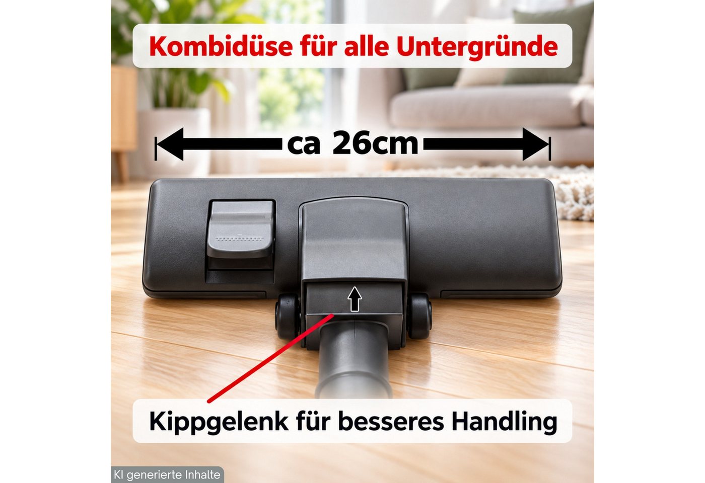 Maxorado Kombidüse Staubsauger-bürste Rohr Ersatzteile für Original von Miele Staubsauger Bild 4
