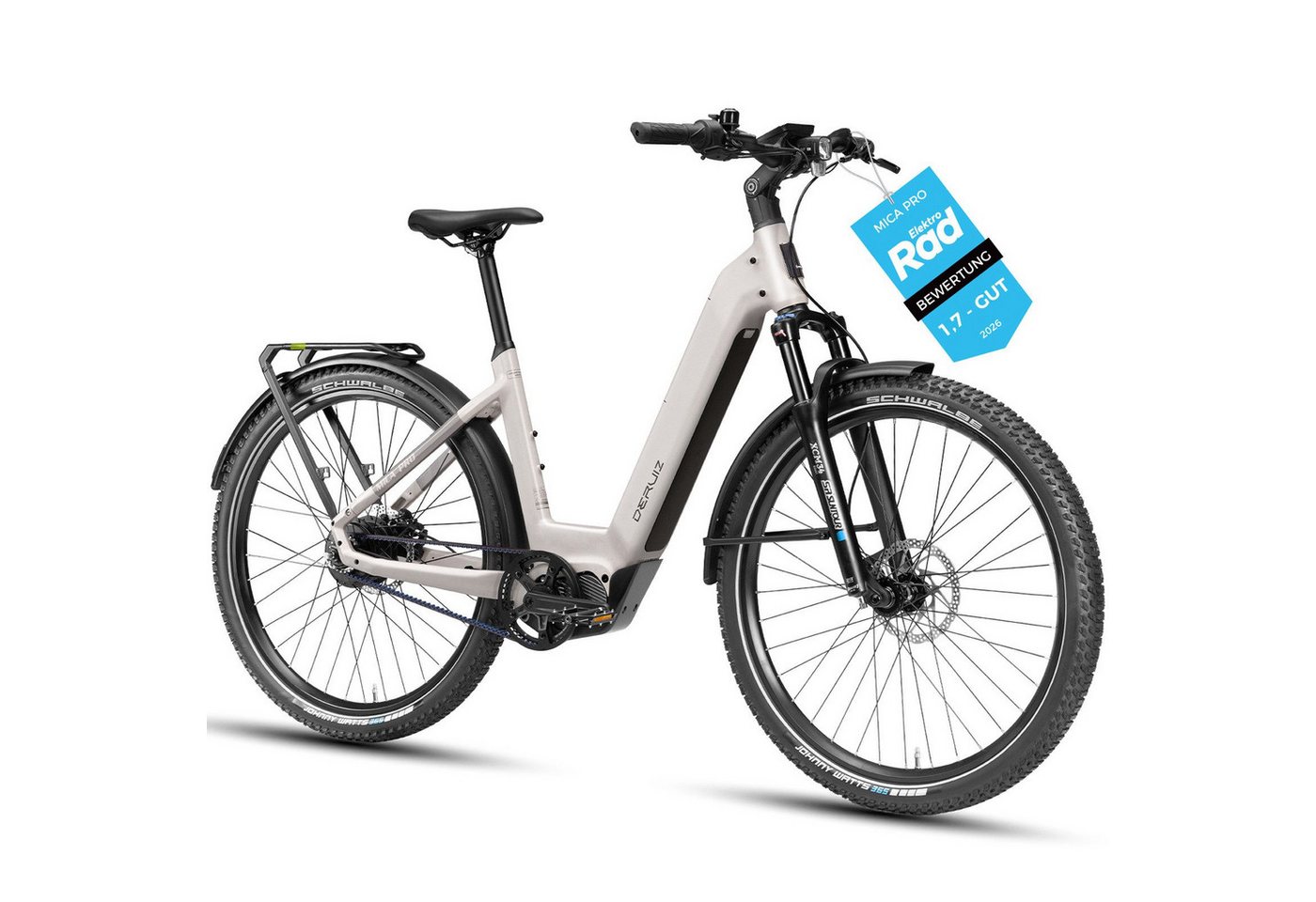 DERUIZ E-Bike Mountainbike Mica pro 28 Zoll/29 Zoll, Mittelmotor 110Nm, 180km, Riemenantrieb, Nabenschaltung, Mittelmotor, 720 Wh, (Trittfrequenz- und Drehmomentsensor, Lockout-Federgabel, Tiefeinsteiger), Gates CDX, ENVIOLO stufenlos, 100-mm-Federgabel, App-Navigation Bild 5