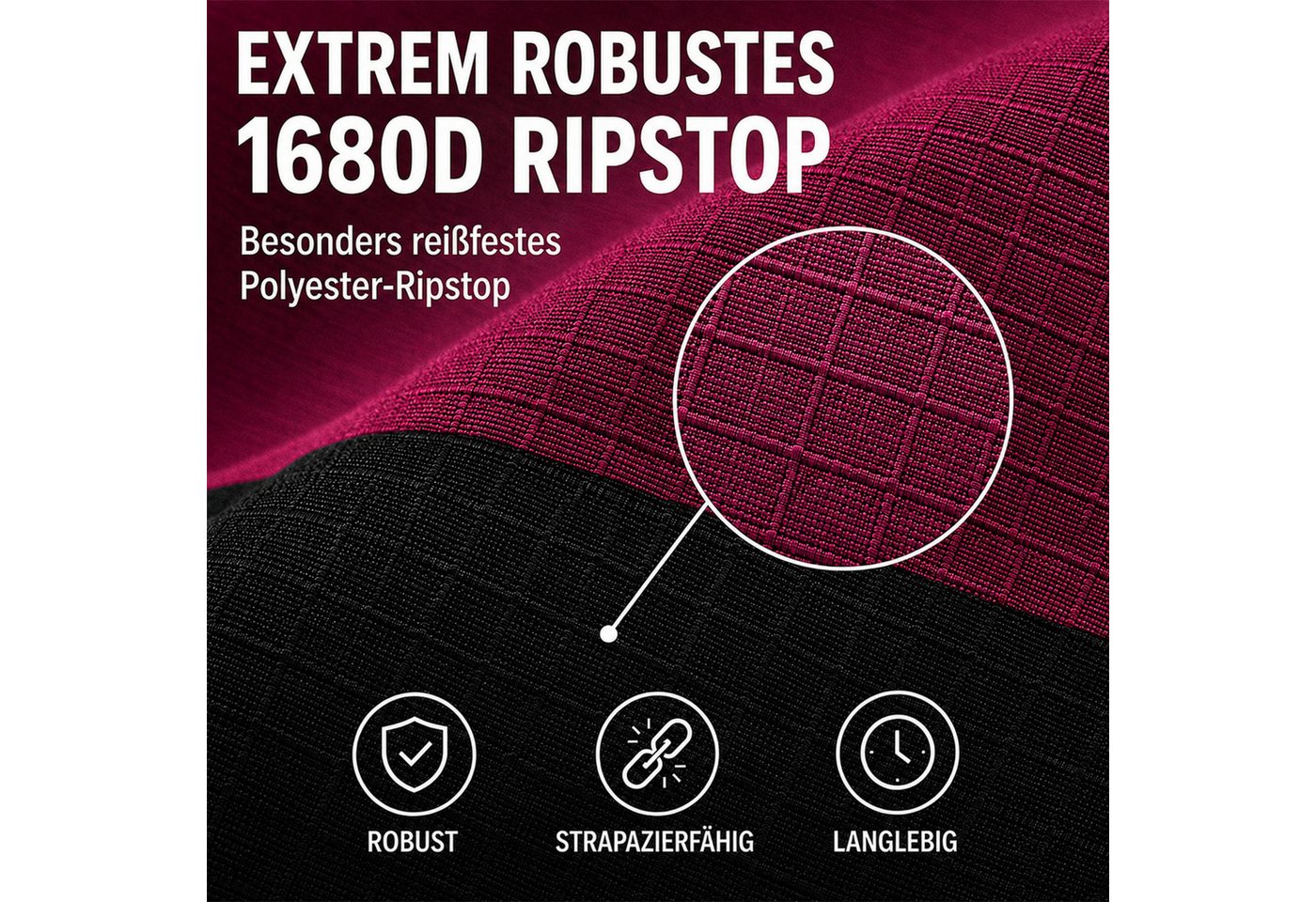 Brama-West Pferde-Regendecke Outdoordecke Elodie 1200D HN Fleece Raspberry/Schwarz Bild 4