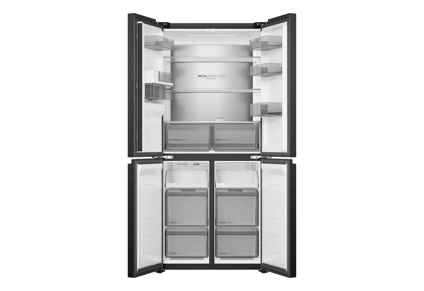 Haier Kühl-/Gefrierkombination CUBE 83 SERIES 5 HCR58S18DWMB, 185 cm hoch, 83 cm breit, Wasserdispenser mit Tank Bild 2
