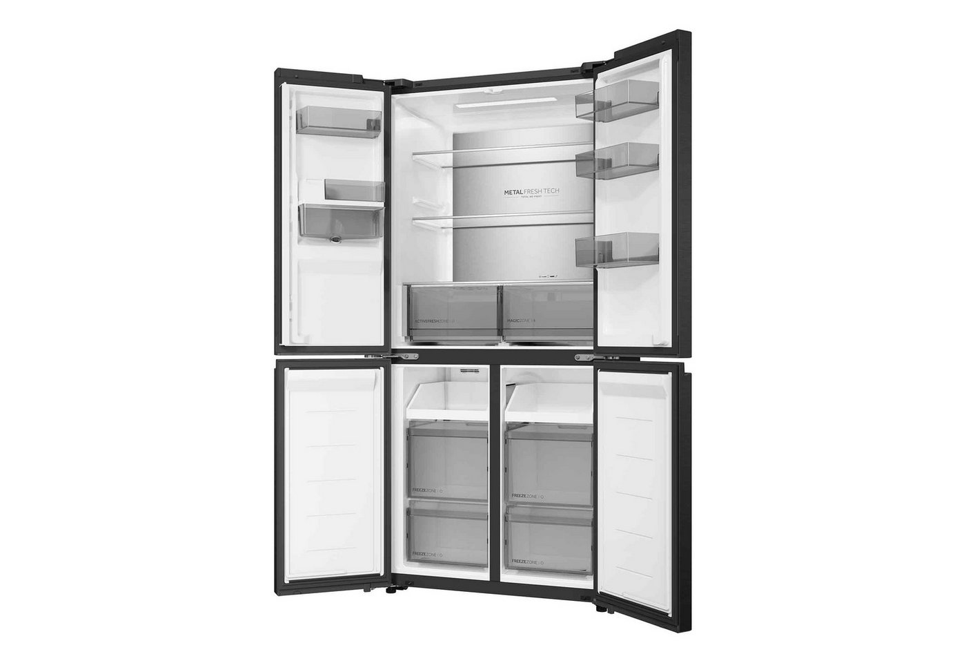 Haier Kühl-/Gefrierkombination CUBE 83 SERIES 5 HCR58S18DWMB, 185 cm hoch, 83 cm breit, Wasserdispenser mit Tank Bild 3