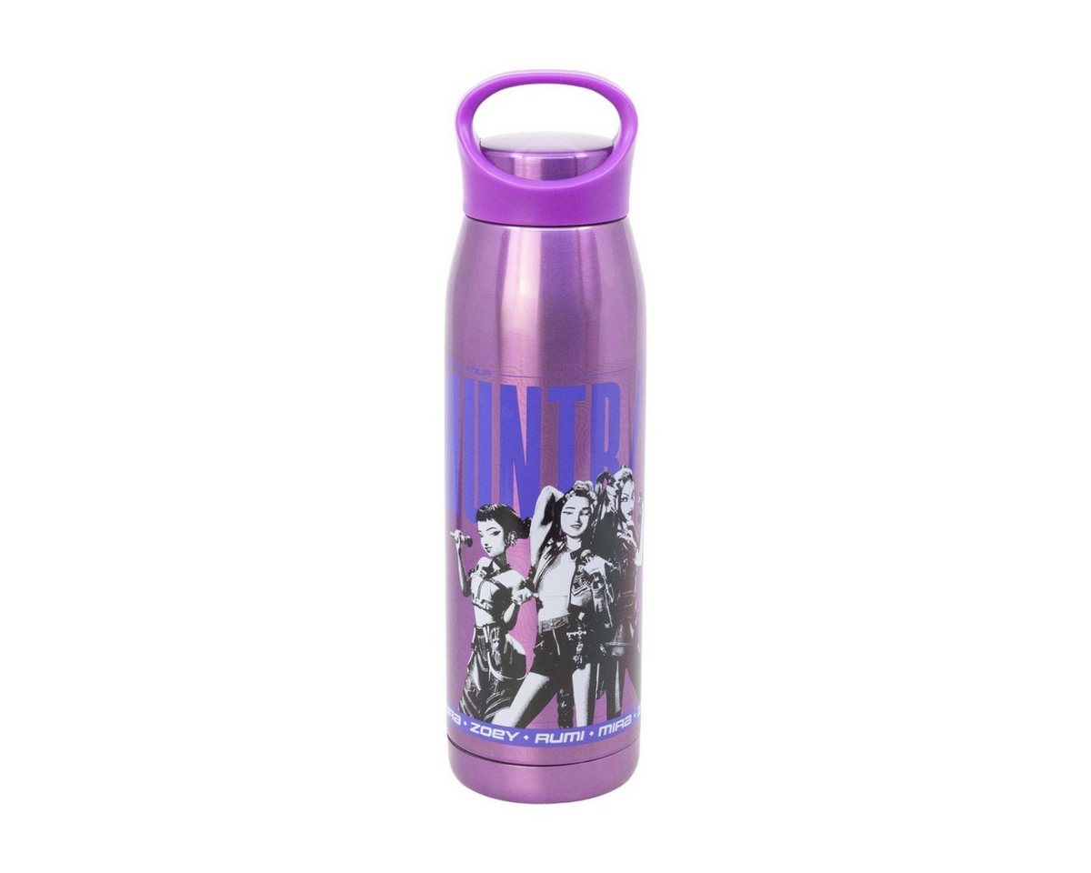 K-Pop Demon Hunters Thermoflasche Glam 665 ml Edelstahl Trinkflasche mit Schraubdeckel und Tragegriff Bild 2