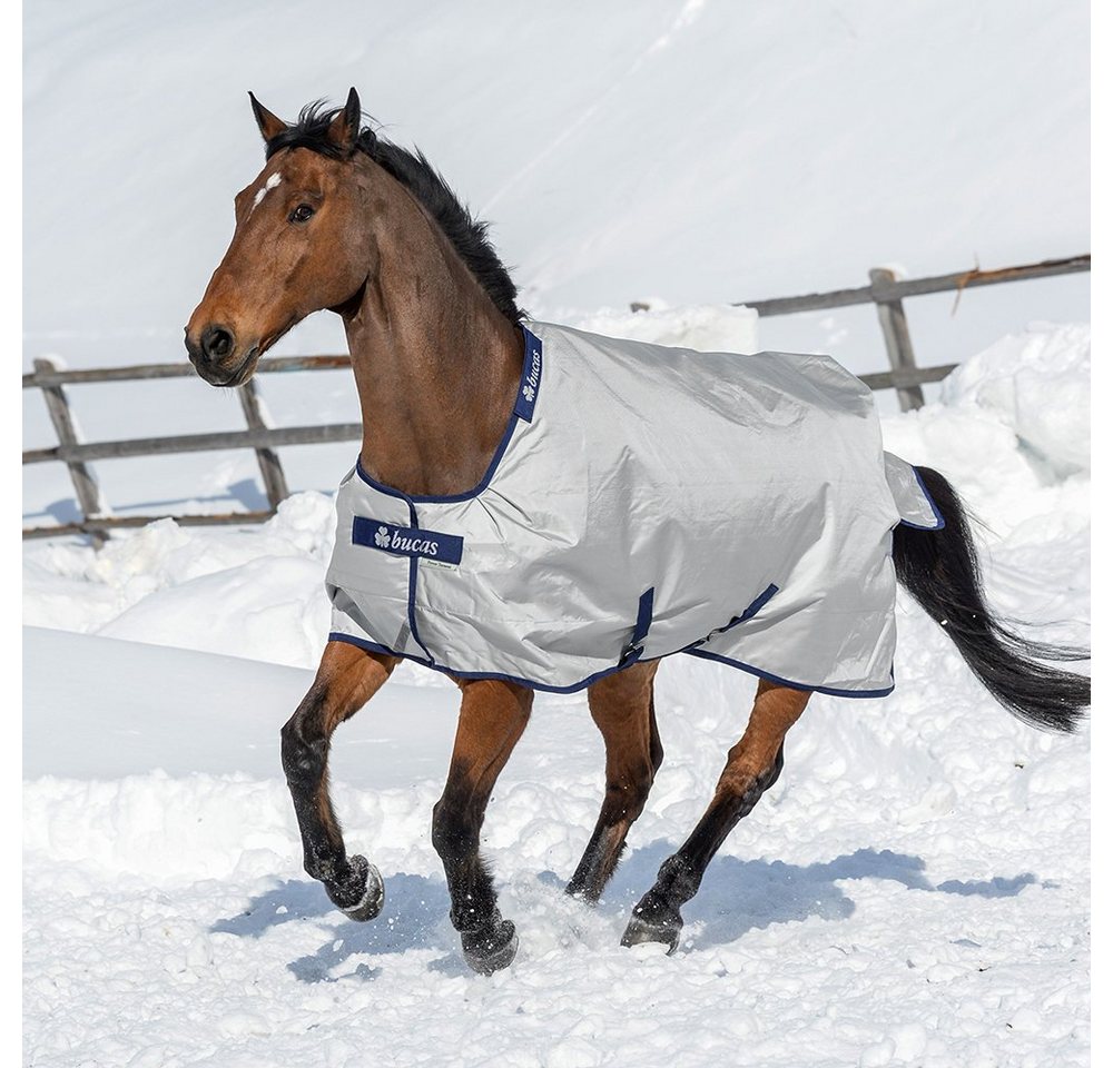 Bucas Pferde-Thermodecke Bucas Power Turnout Extra Classic 300g SD - silver