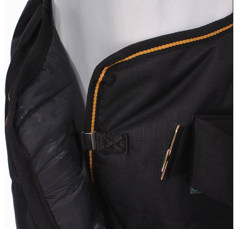 Bucas Pferde-Thermodecke Bucas Irish Turnout Medium 150g Classic - black/gold Bild 2