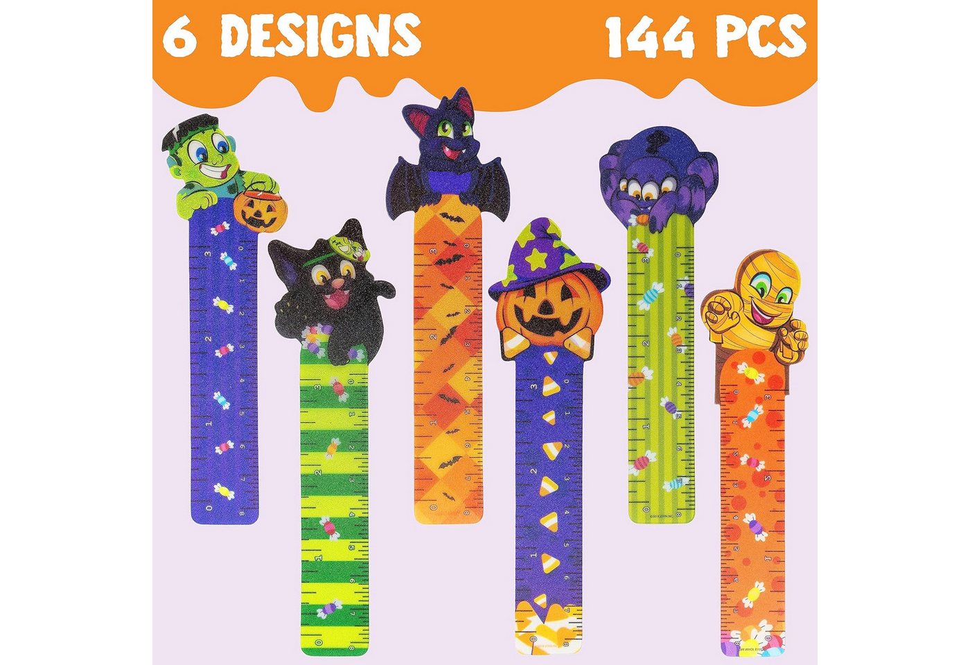 JOYIN Lesezeichen JOYIN 144 Halloween-Lesezeichen, 6 Designs, Deko & Klassenzimmer Bild 4