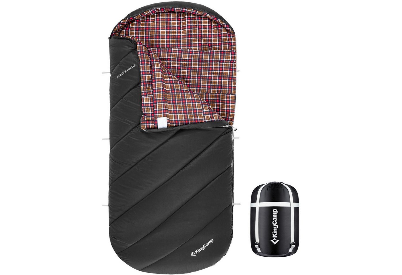 KingCamp Schlafsack Deckenschlafsack Freespace 250 Winter - Schlafsack