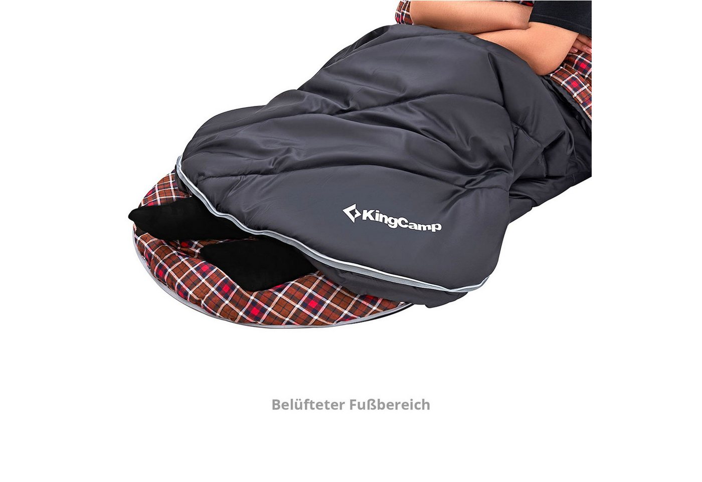 KingCamp Schlafsack Deckenschlafsack Freespace 250 Winter - Schlafsack Bild 4