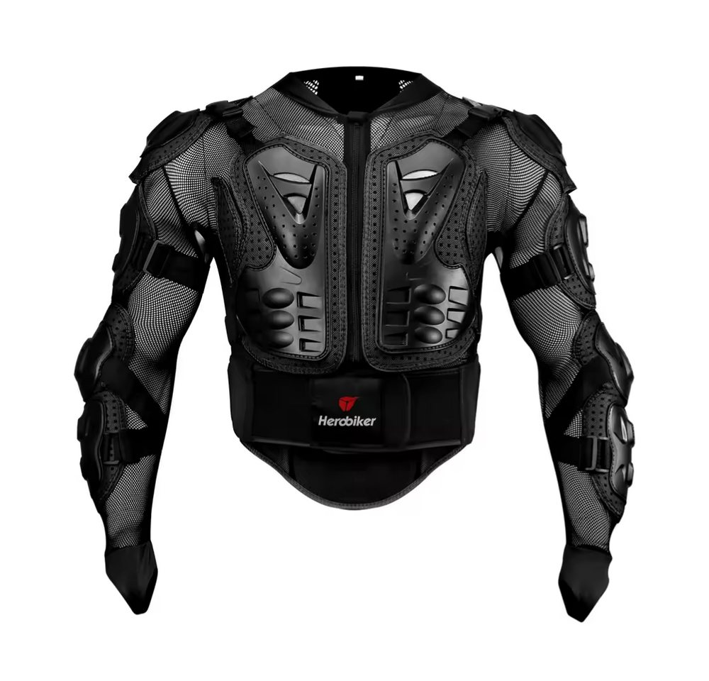 Athlix Motorradjacke Motorrad-Protektorenjacke Motorrad-Schutzkleidung Erwachsene Integrierter Steißbeinschutz, Dehnbares Gewebe Bild 3
