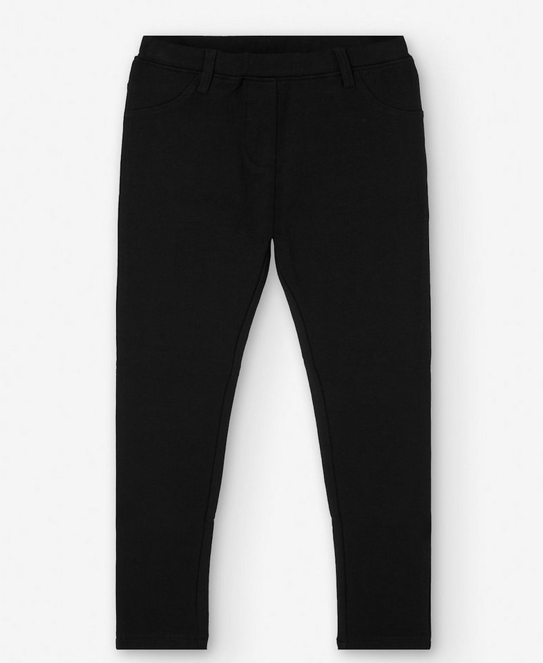 LOSAN Thermoleggings Losan Mädchen Sweat Jeggings angeraut schwarz (1-tlg., kein Set)