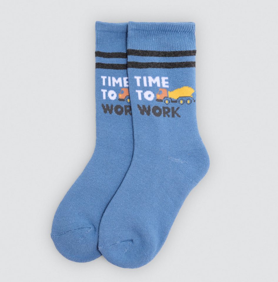 YSABEL MORA Thermosocken Ysabel Mora 3er Pack Jungen Thermosocken Socken Strümpfe Baustelle (3-Paar)