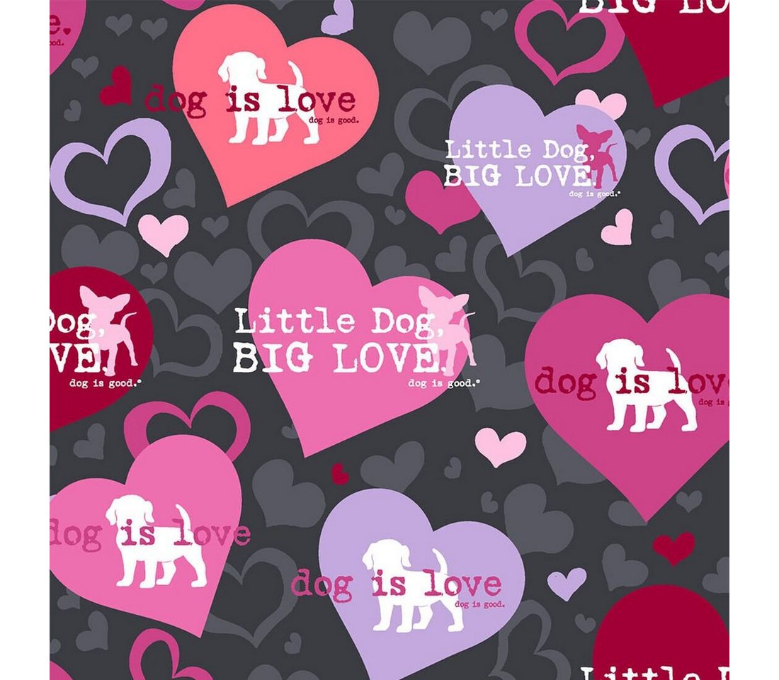 Cherokee Funktionsbluse Bunt bedruckter Damen Kasack "Dog Is Love" Kasack mit Motiv