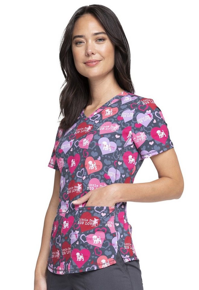 Cherokee Funktionsbluse Bunt bedruckter Damen Kasack "Dog Is Love" Kasack mit Motiv Bild 2