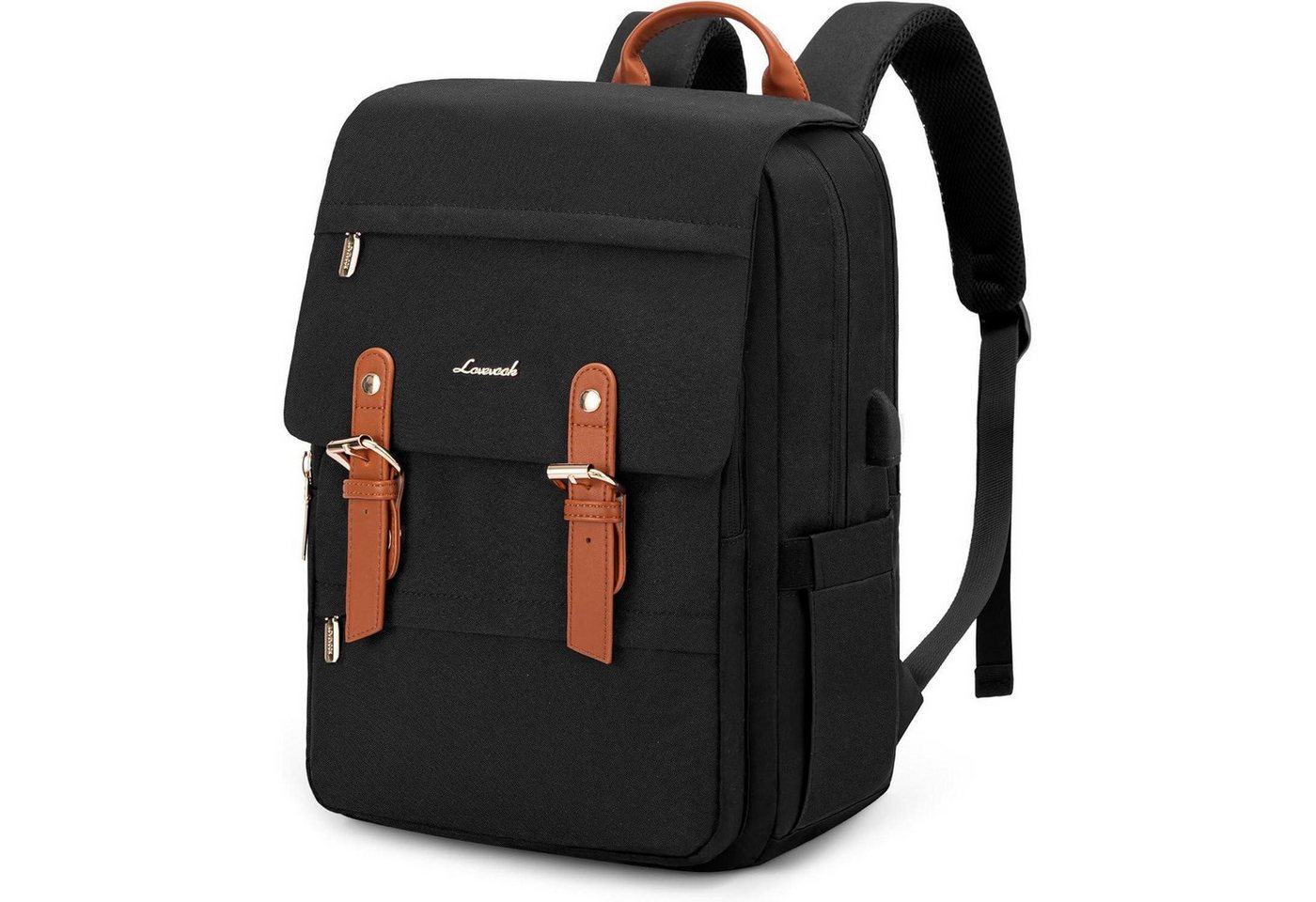 LuxusKollektion Schulrucksack Schulrucksack Laptopfach Teenager Mädchen Damen 17.3 Zoll Schwarz Bild 3